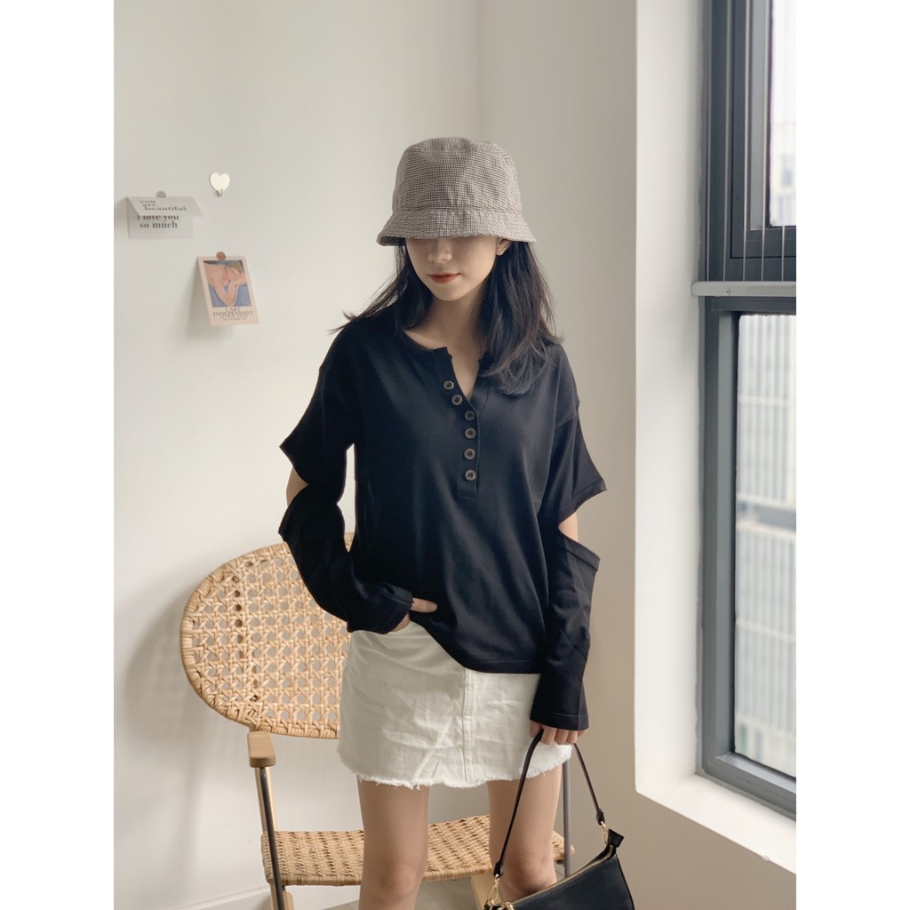 Áo cúc gỗ LEN49 1994closet