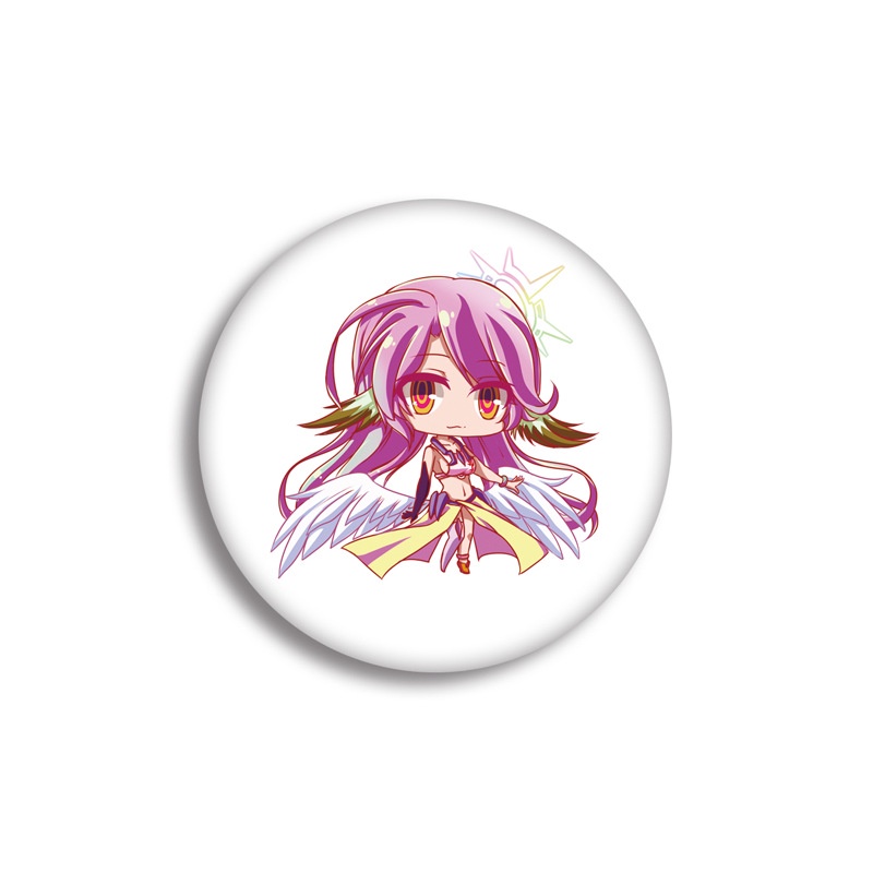 (nhiều mẫu) Huy hiệu cài áo IN HÌNH No game no life Huyền thoại game thủ anime chibi dễ thương