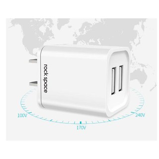 Củ sạc Rockspace T22 , 2,1A 2 cổng USB