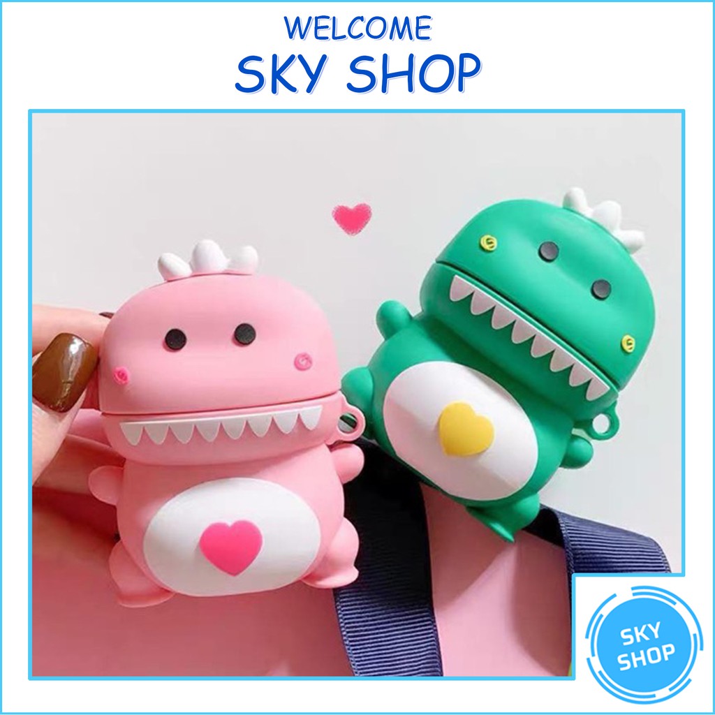 [Couple Love] Vỏ ốp Case Airpod bảo vệ bao đựng tai nghe không dây bluetooth hình KL Xanh Hồng AP1/2/Pro/i12/i9/i7/tws