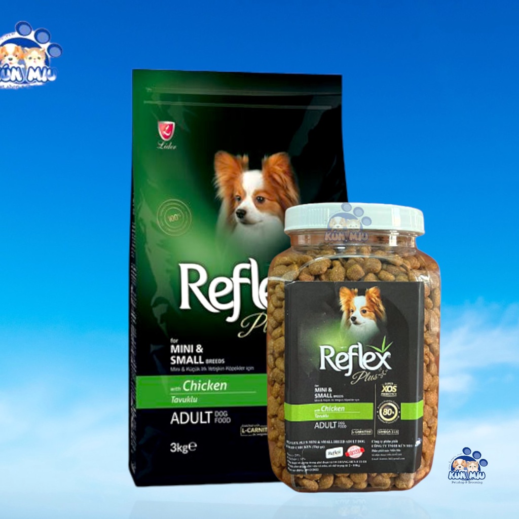 Thức ăn Thổ Nhĩ Kỳ cao cấp dành cho giống chó nhỏ Reflex Plus MINI &amp; SMALL BREED ADULT vị Gà