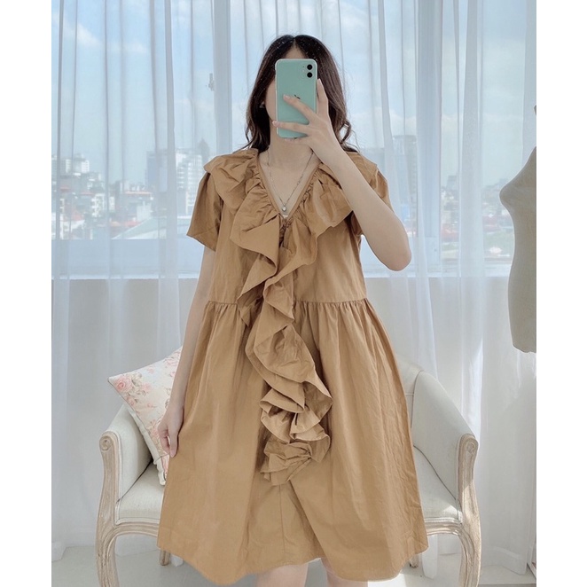 Váy cổ bèo nữ tính điệu đà (Ảnh Thật) | BigBuy360 - bigbuy360.vn