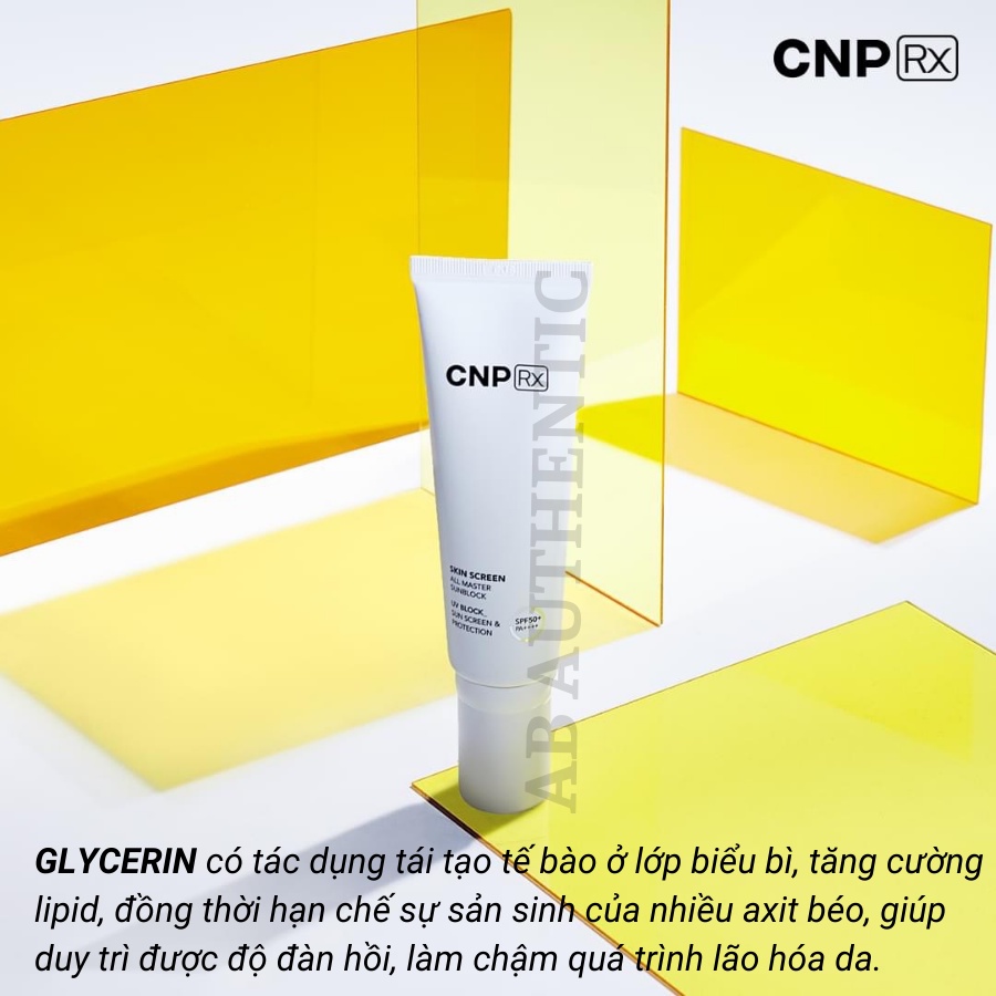 Gói sample Kem chống nắng vật lý chống nước CNP RX Skin screen Sunblock- AB Authentic