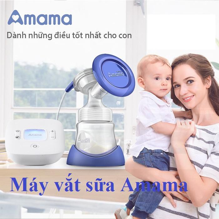 Máy vắt sữa, Máy hút sữa điện đơn Amama M15 cho mẹ - hút êm ái dụng cụ không thể thiếu cho mẹ và bé - HÀNG Chính hãng