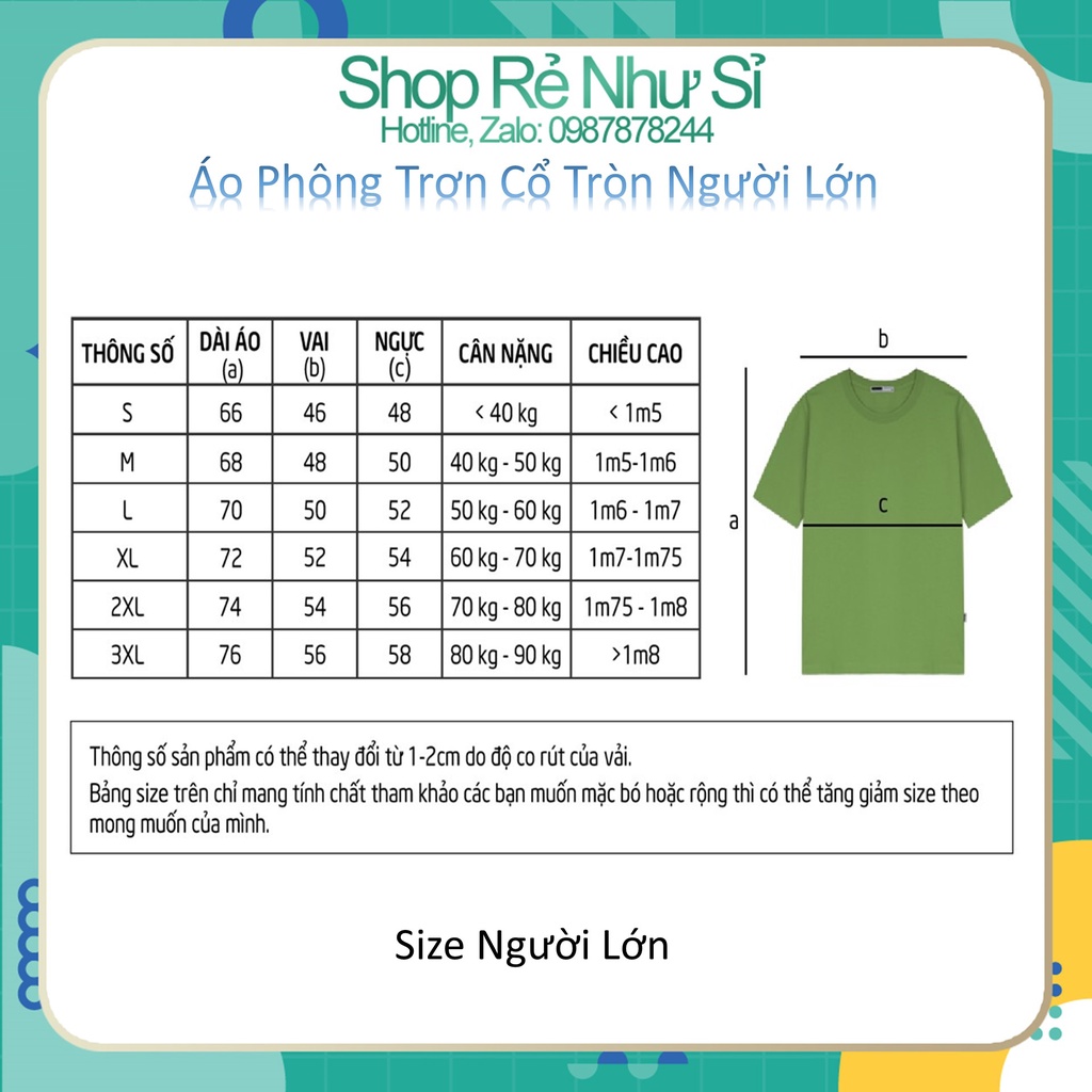 Áo phông nhiều mầu Nam, Nữ ( Tặng Tất Cùng Mầu Áo )