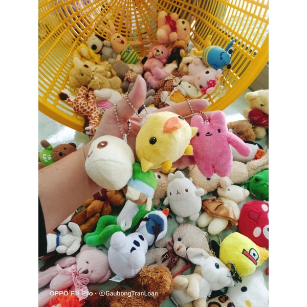 Móc khóa gấu bông lô mới