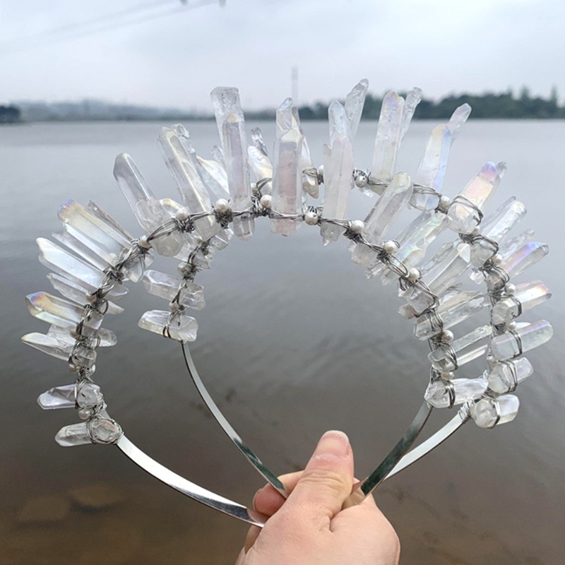 Băng Đô Cài Tóc Hình Vương Miện Có Đính Đá