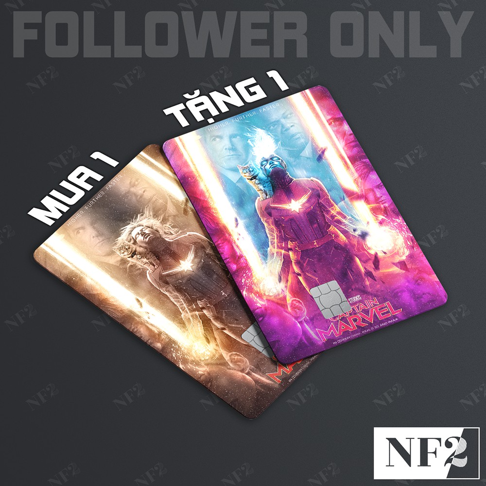 AVENGER - Decal Sticker Thẻ ATM (Thẻ Chung Cư, Thẻ Xe, Credit, Debit Cards) Miếng Dán Trang Trí NF2 Cards