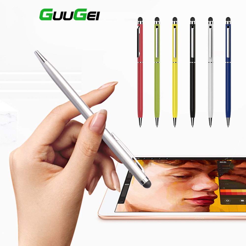 GUUGEI 2 In 1 Stylus Pen for Phone Tablet Drawing Pencil for Iphone Ipad Xiaomi Caneta Touch Screen Pen Accessories