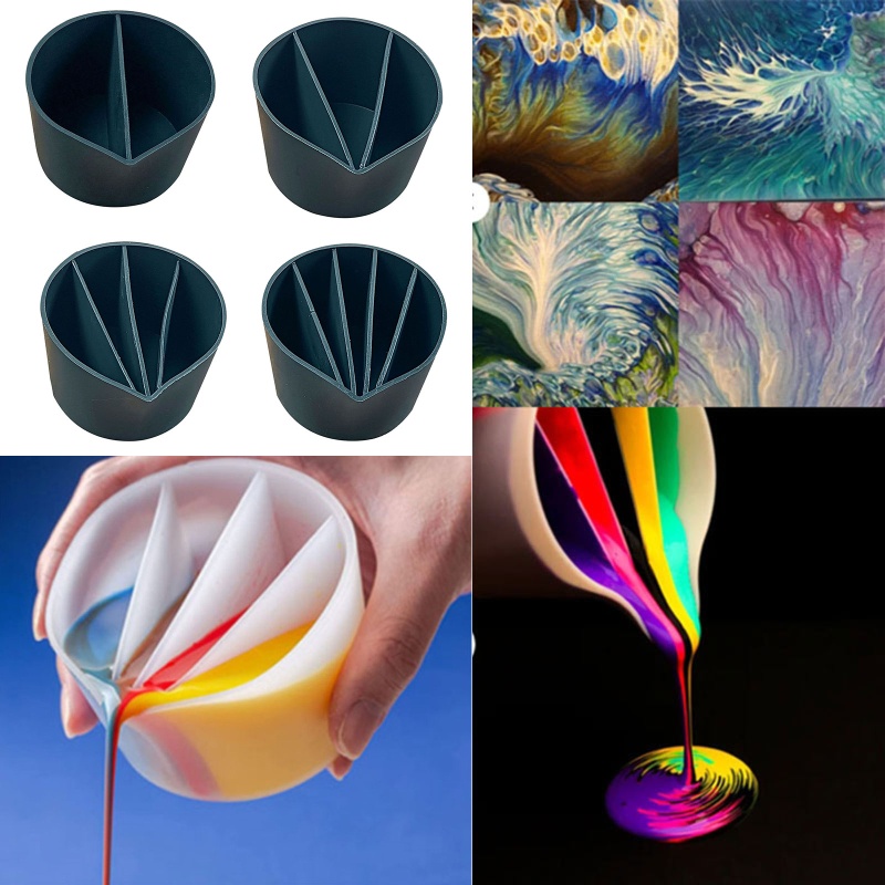 Cốc Silicone Mini 2 3 4 5 Lỗ Dùng Làm Đồ Thủ Công DIY