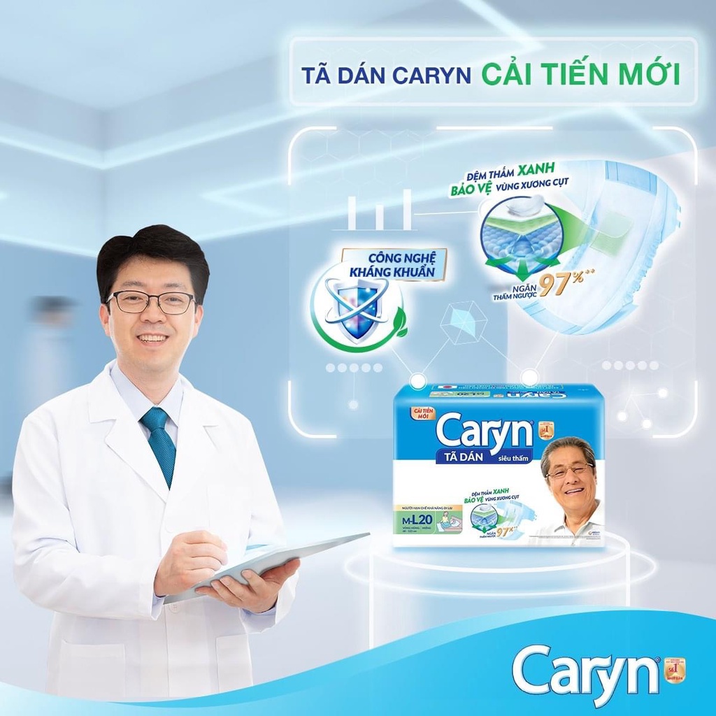 Tả Dán Caryn siêu Thấm Dành Cho Người Lớn Xl20 Miếng