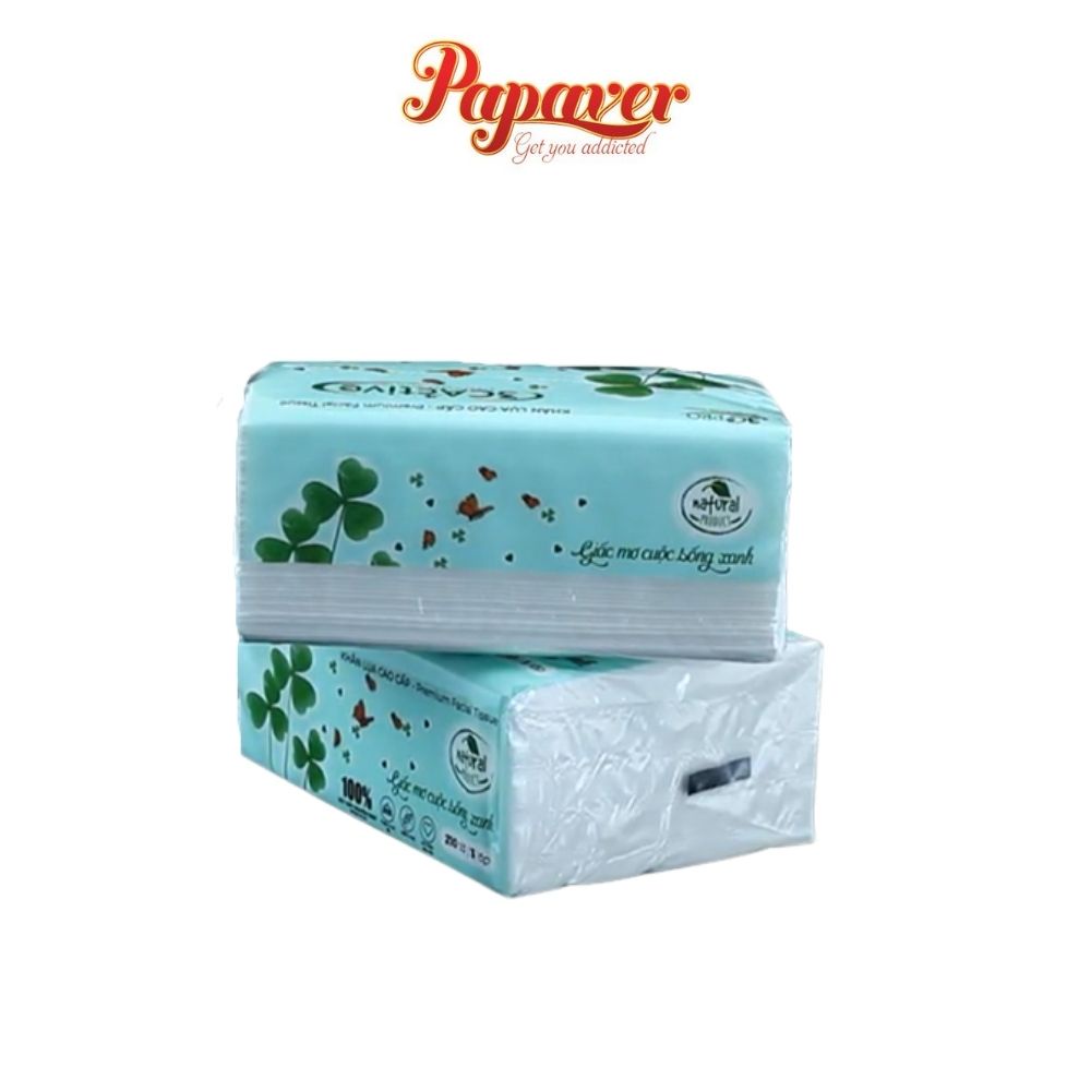 Combo 6-26 gói Giấy Rút Mini Cao Cấp 3C Active, , 100% Bột Giấy Nguyên Sinh, 3 Lớp Siêu Mềm, Siêu Dai, Chất Lụa