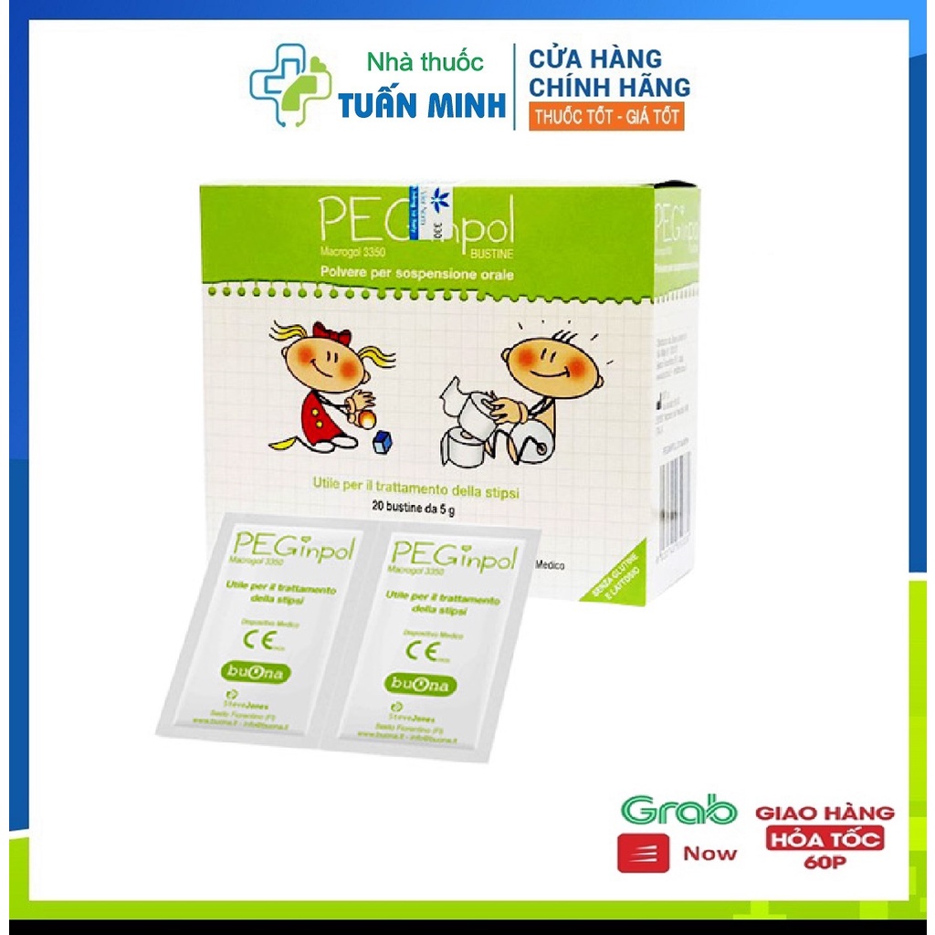 PEGinpol - Hỗ trợ táo bón cấp và mãn tính cho trẻ em