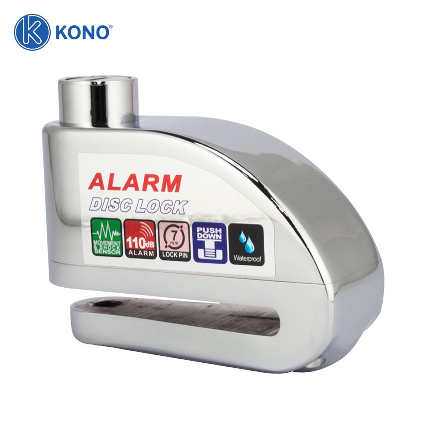 GIÁ TỐT - Khóa đĩa có báo động âm thanh chống trộm Alarm Kinbar chính hãng - ANCK34234 GIẢM 5K ĐƠN 99K