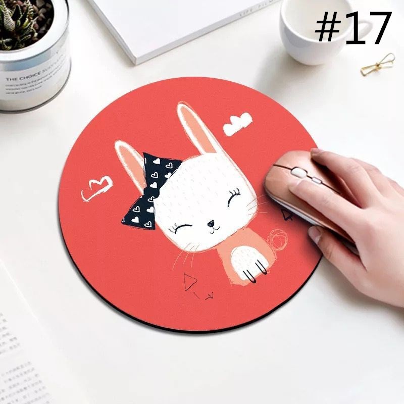 Bàn di chuột hình tròn 20 hoa văn tùy chọn 20cm