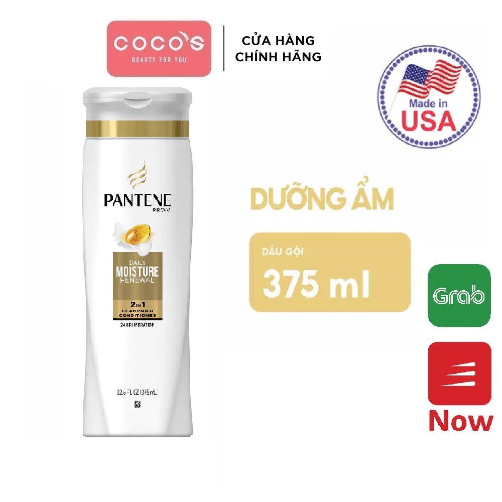 Dầu gội &amp; xả 2IN1 Pantene Shampoo &amp; Conditioner 2IN1 Daily MOISTURE RENEWAL 375ml