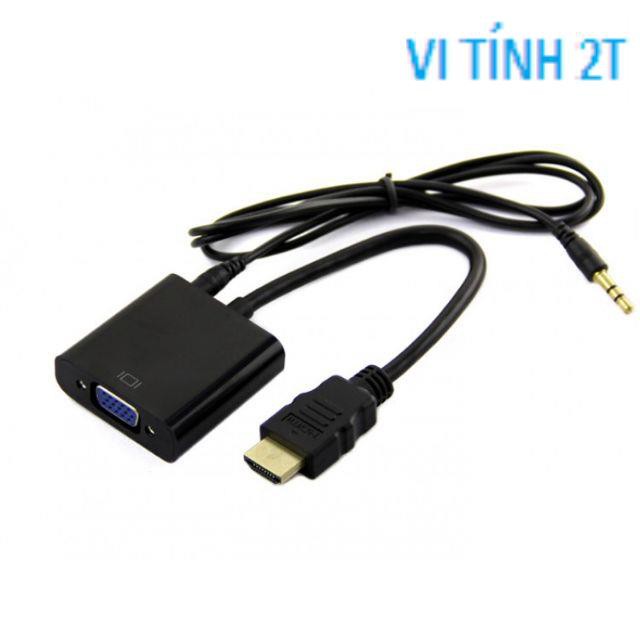 Cáp chuyển đổi HDMI sang VGA Audio có âm thanh -DC404