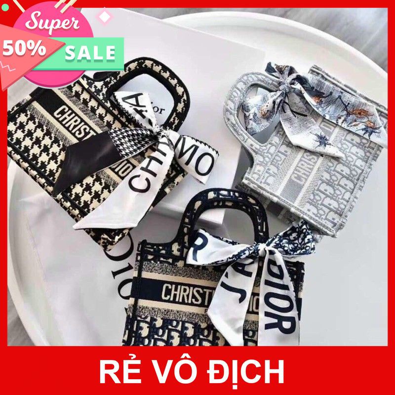 [ SALE 40%][ RẺ NHẤT ] Túi Dior đeo khăn