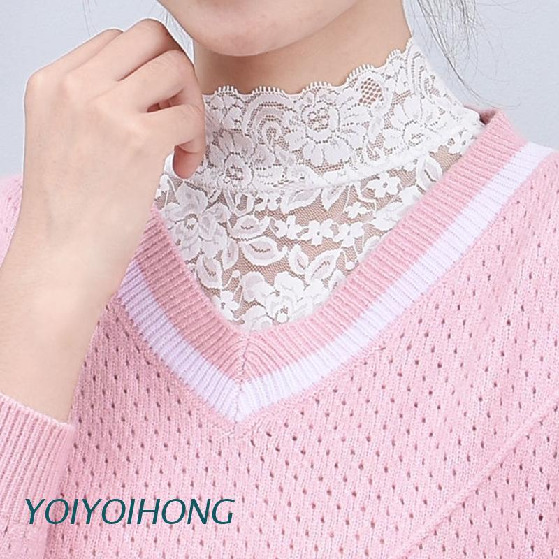 Cổ Áo Ren Giả Thêu Họa Tiết Peter Pan Xinh Xắn