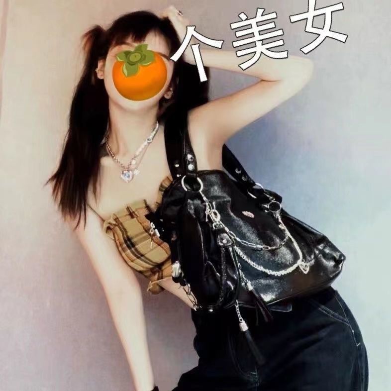 Túi đeo vai y2K sức chứa lớn thời trang thu đông phong cách punk dễ phối đồ dành cho nữ