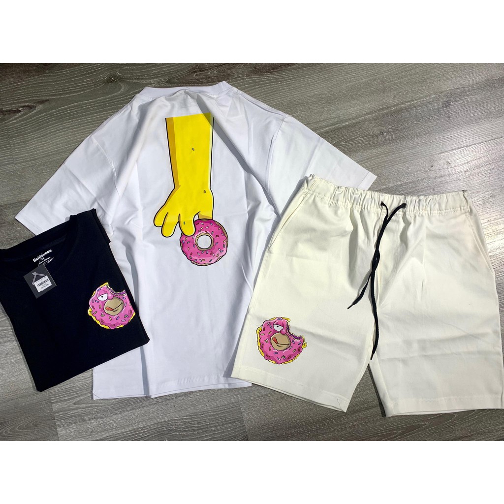 [ Unisex ]QUẦN SHORT NGẮN KAKI COTTON BÁNH DONUT HÀN QUỐC