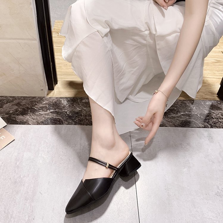 Giày sandal IELGY cao gót phong cách Hàn Quốc thời trang cho nữ