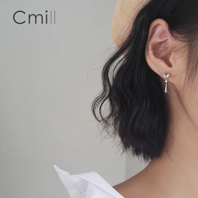 [Chỉ thanh toán với AirPBông tai bạc ý 30% ( có khắc s925) trăng sao tam giác