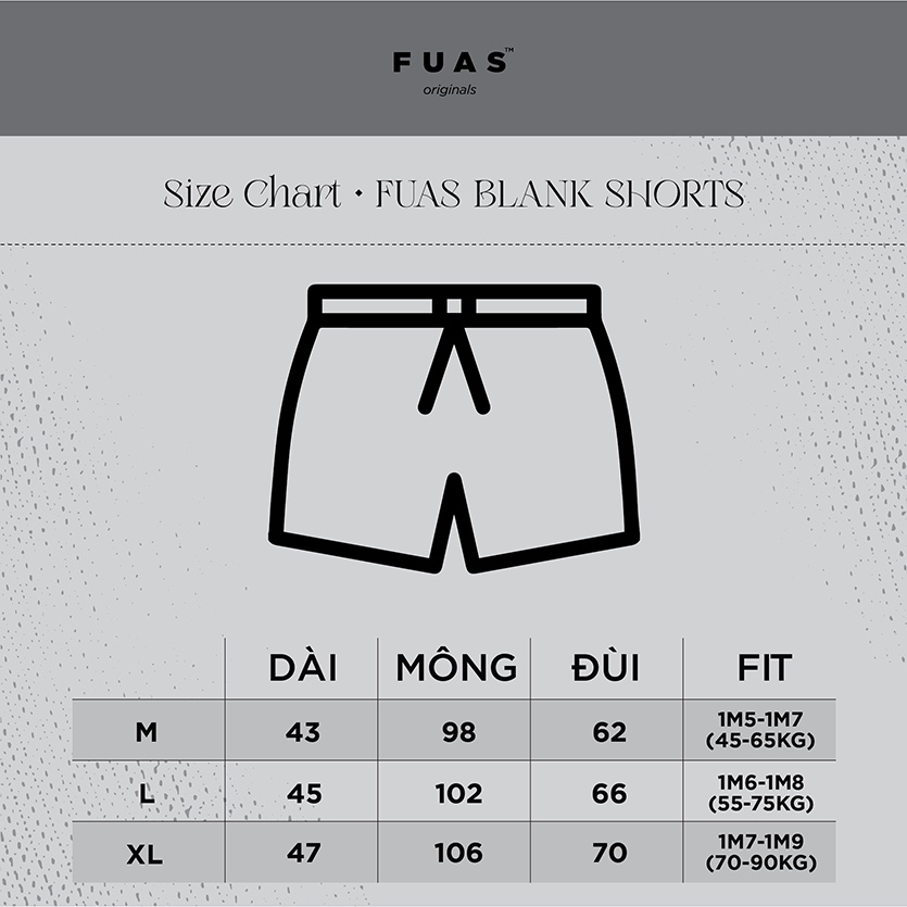 Quần Short FUAS Blank Shorts