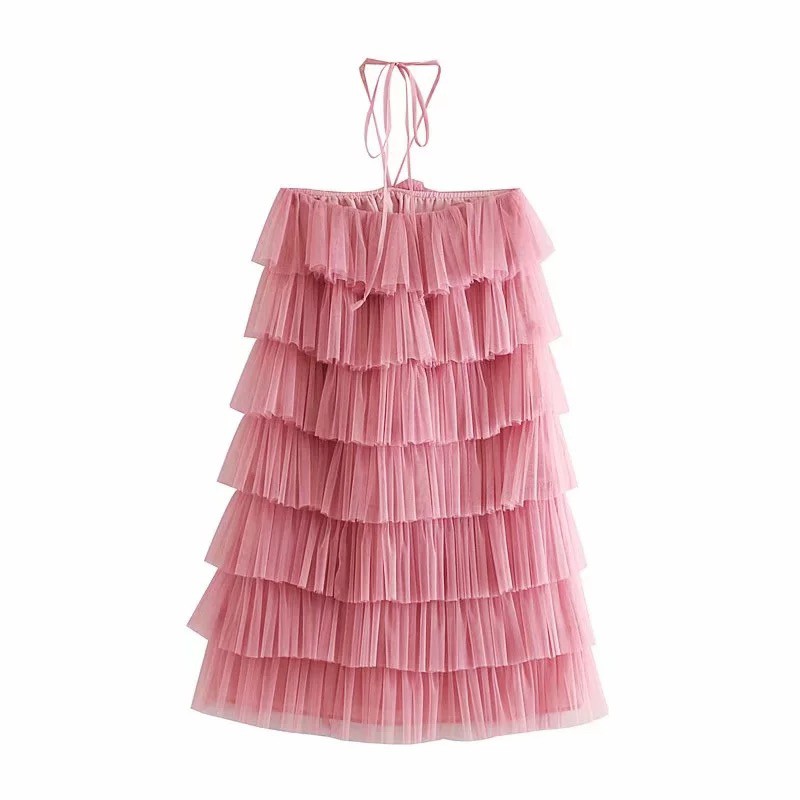 Đầm Suông Lưới 7 Tầng (HỒNG) | BigBuy360 - bigbuy360.vn