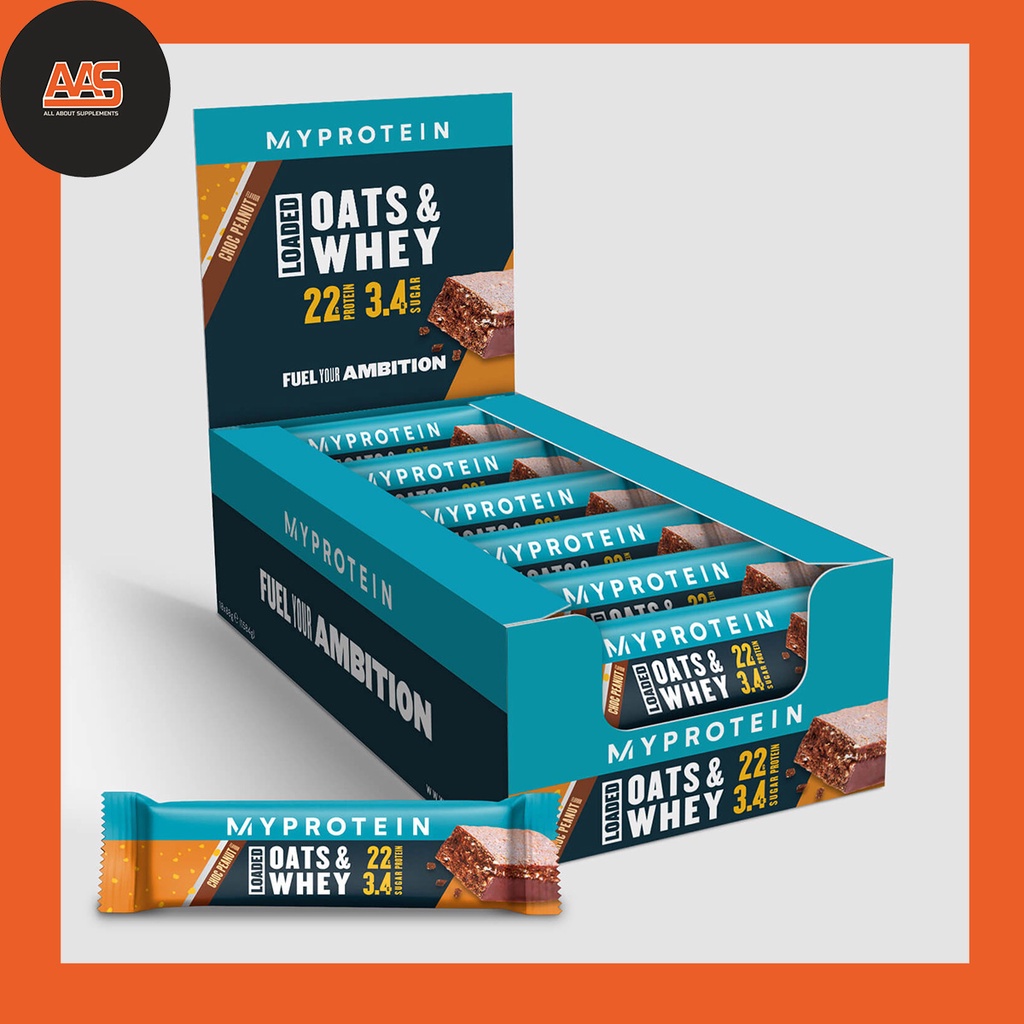 PROTEIN BAR - MYPROTEIN - OATS & WHEY - 18 BARS - Bữa ăn nhẹ đầy đủ dưỡng chất tiện lợi - Từ Anh
