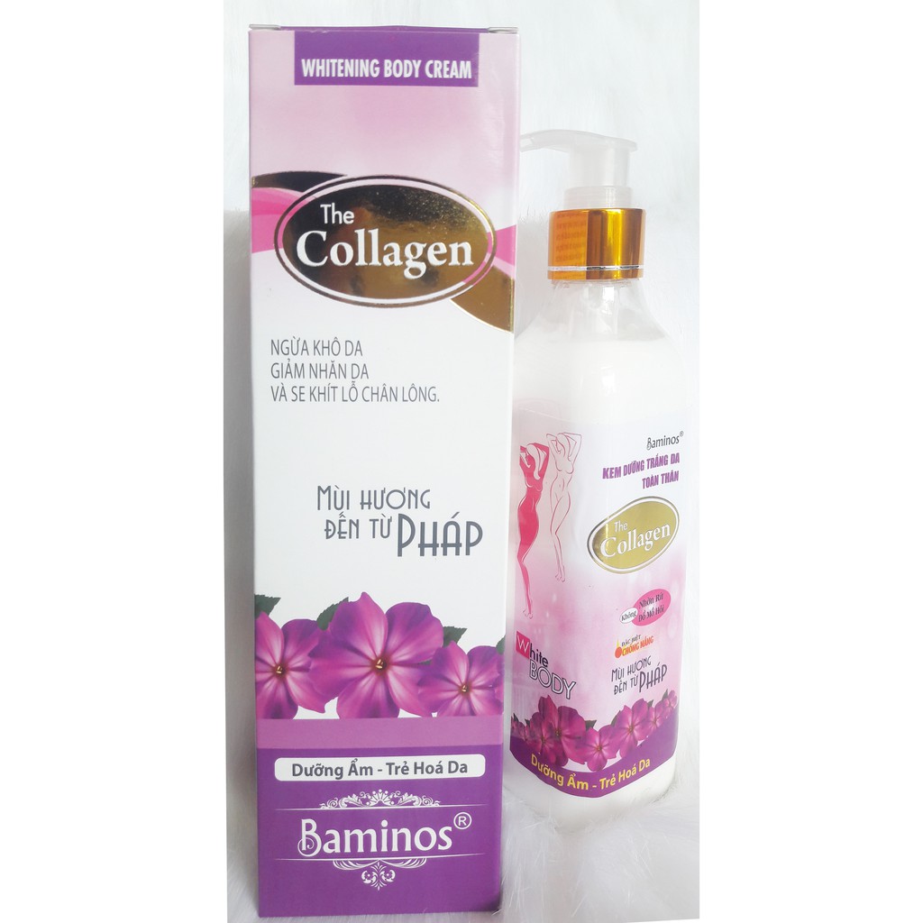 Kem Dưỡng Trắng Da Toàn Thân Baminos Collagen 320g