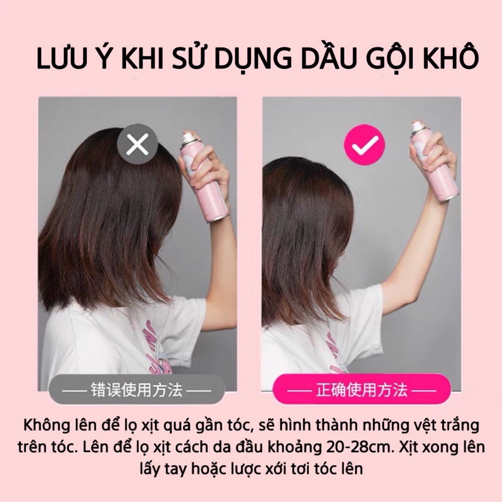 Dầu gội khô ISSY dạng xịt giúp tóc bồng bềnh mượt mà không gây bết dính hàng nội địa trung 150ml - BBC Cosmetic