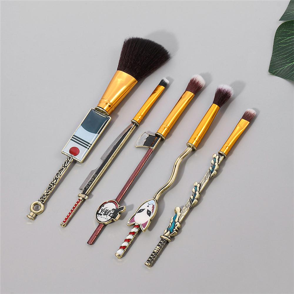 Bộ Cọ Trang Điểm Lông Mày Bắt Sáng Kèm Túi Đựng Mềm Mại Tiện Dụng Cho Nữ