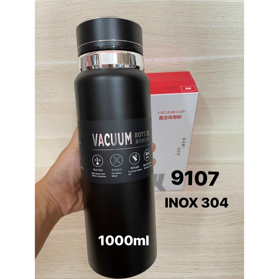 Bình giữ nhiệt cao cấp có nắp lọc trà tiện lợi lõi inox 304 không gỉ, giữ nước tốt