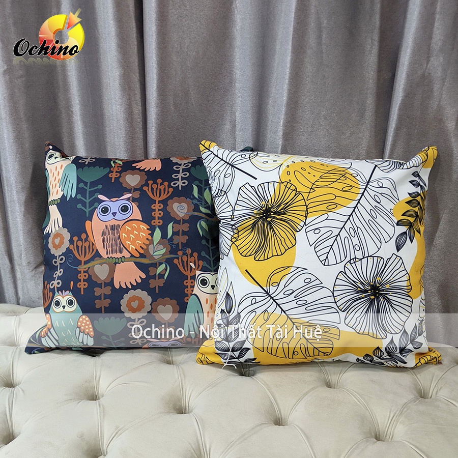 Gối Vuông Sofa, Gối Vuông Trang Trí Phong Cách Hiện Đại Size 45-45