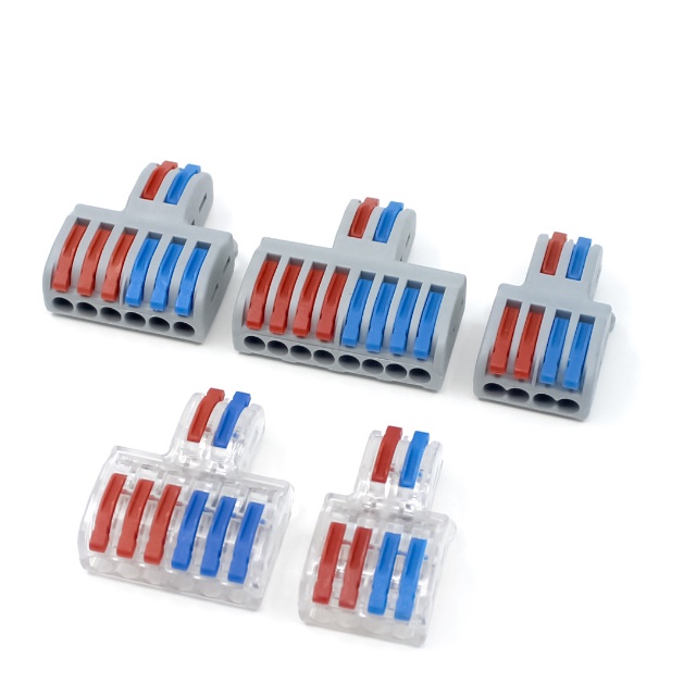 [Đơn tối thiểu 30k] Cút Nối Dây Điện SPL-42~82, 2 Đầu Ra 6 Đầu - 32A 250V/600V.