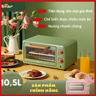 Lò nướng mini, lò nướng đa năng Bear, dung tích 10.5L tiện dụng cho mọi gia đình, công suất lớn 700W nướng nhanh chóng