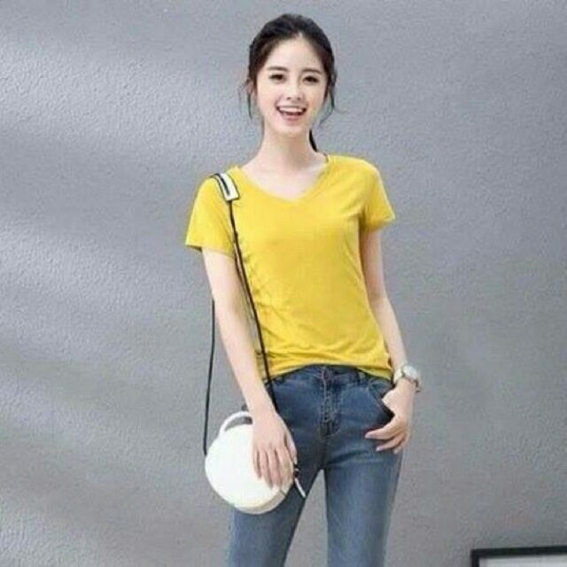 Áo thun body cổ tim ( Nhiều màu )