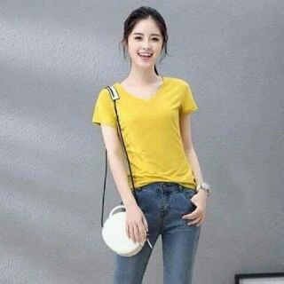 Áo thun body cổ tim