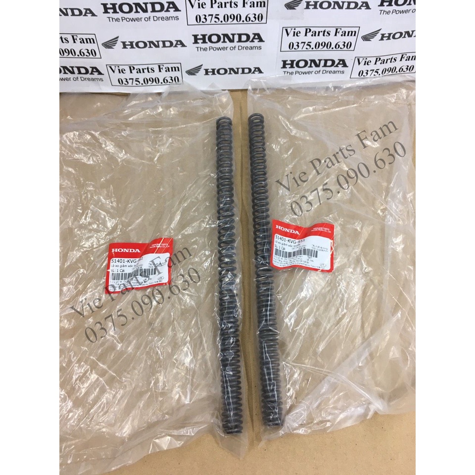Cặp lò xo phuộc, giảm xóc trước AB 110/ Air Blade 110, hàng chính hãng honda mới 100%