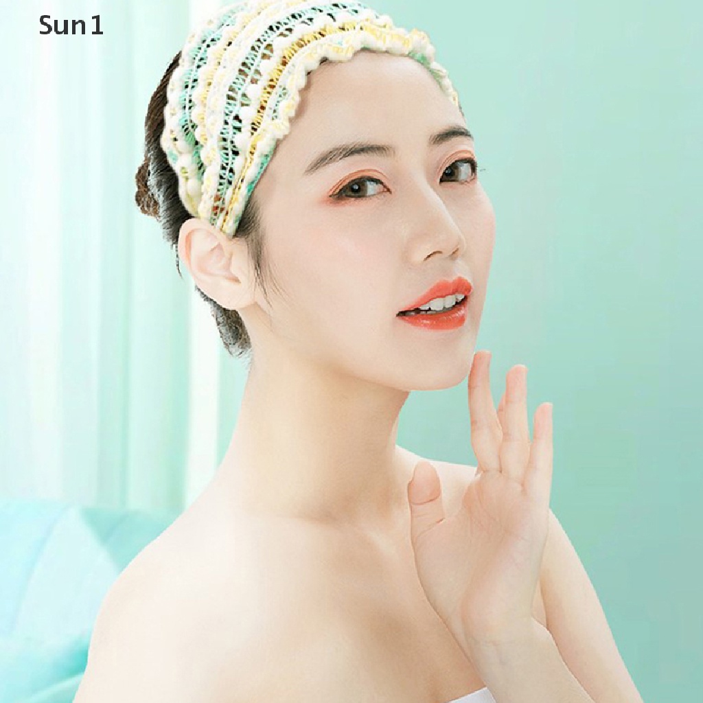 Sun1 > Băng Đô Thun Bản Rộng Co Giãn Có Thể Điều Chỉnh Hỗ Trợ Rửa Mặt / Tắm / Trang Điểm / Spa Cho Nữ
