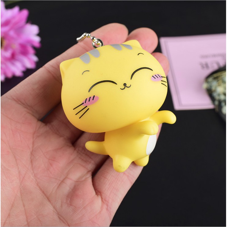 Móc khoá bé mèo vàng