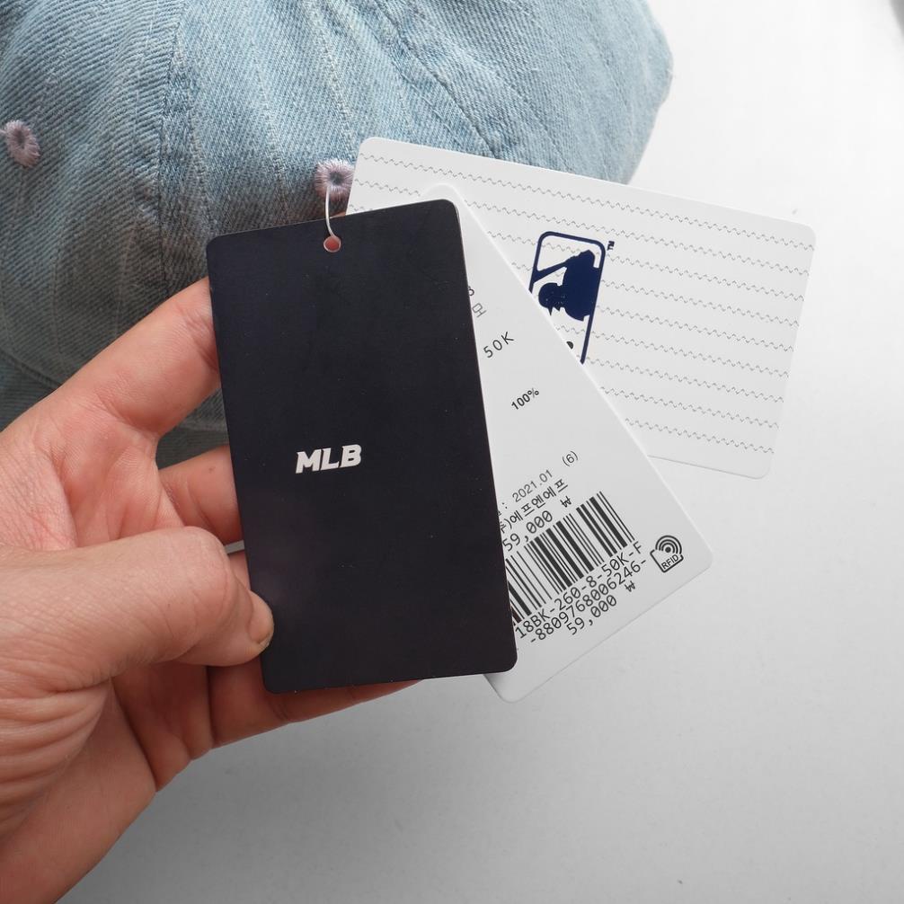 NÓN LƯỠI  TRAI  HIỆU MLB CHẤT LIỆU JEAN THỜI TRANG MÀU XANH MINT