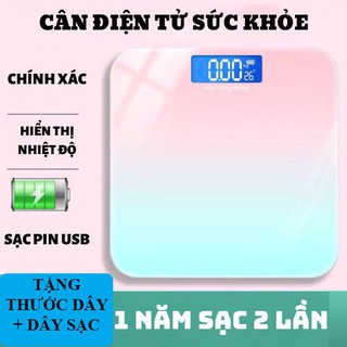 Cân Điện Tử, Cân Sức Khỏe Kính Cường Lực Tải Trọng 180kg Màn Hình Led Công Nghệ Hiện Đại Độ Chính Xác Cao