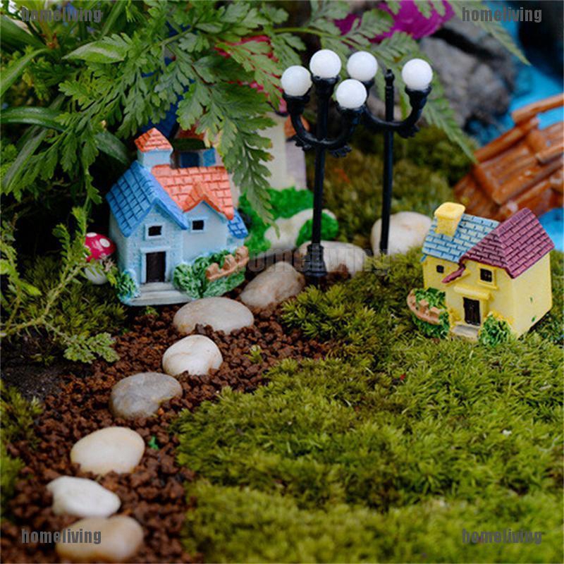 Mô Hình Ngôi Nhà Nhỏ Bằng Nhựa Resin Trang Trí Tiểu Cảnh DIY