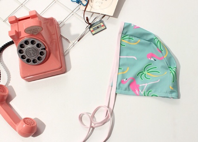 Set đồ bơi cho bé gái kèm mũ, bikini dài tay cho bé