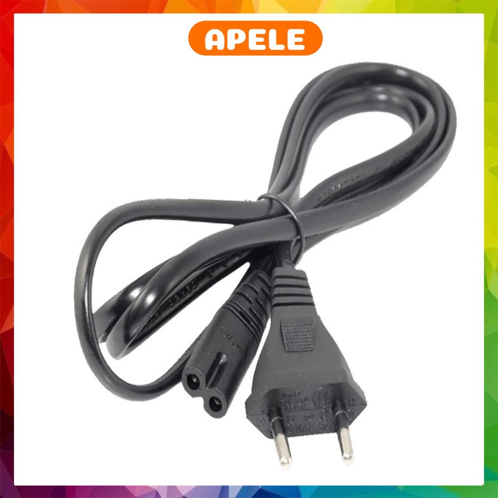Dây nguồn số 8 loại tốt dài 1M 1.2M 1.5M dây 2 chấu cắm VNET102