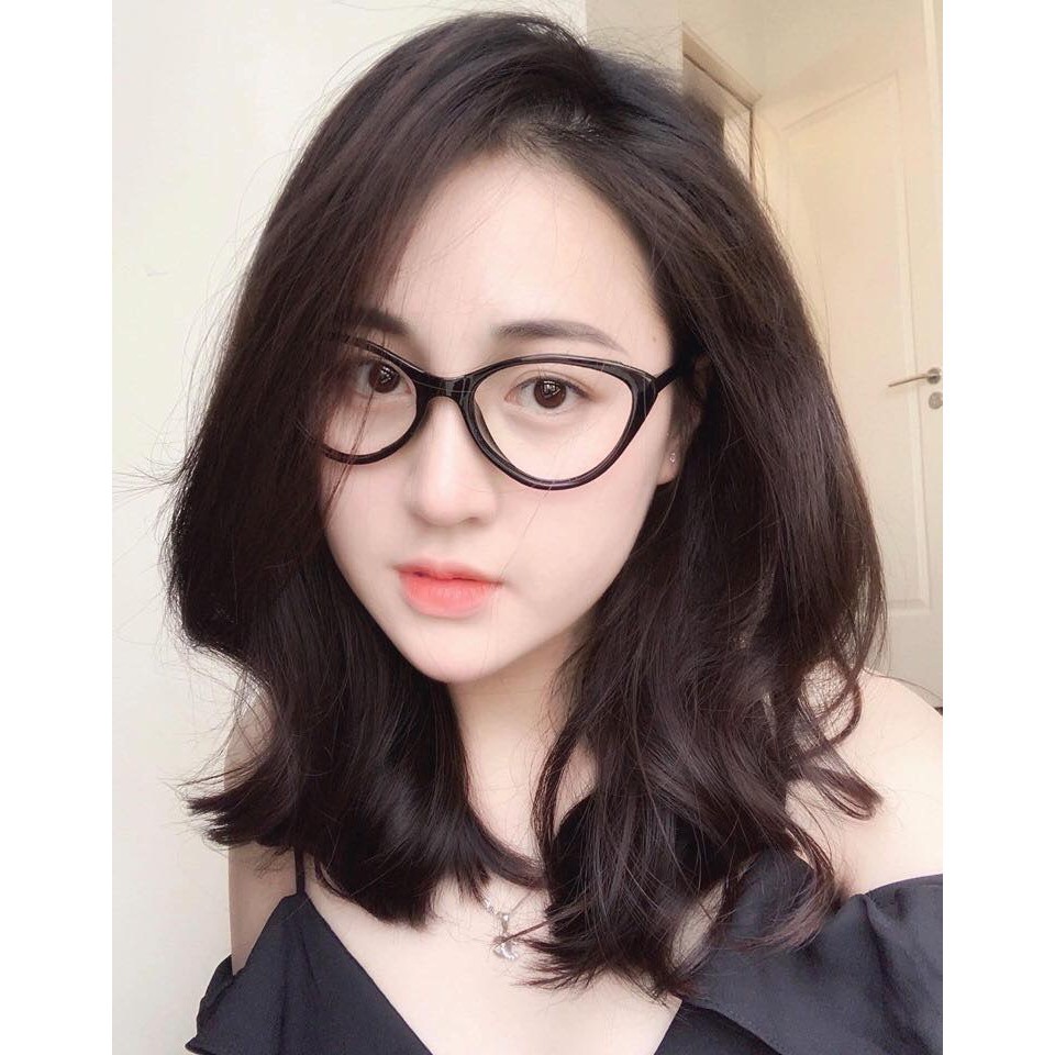 Gọng kính mắt mèo nữ MYGAP , nhựa dẻo giả cận dễ đeo màu sắc thời trang 2383