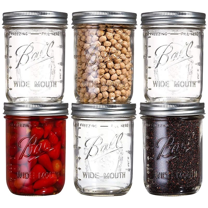 Lọ thủy tinh đa năng có chia vạch Mason Jar