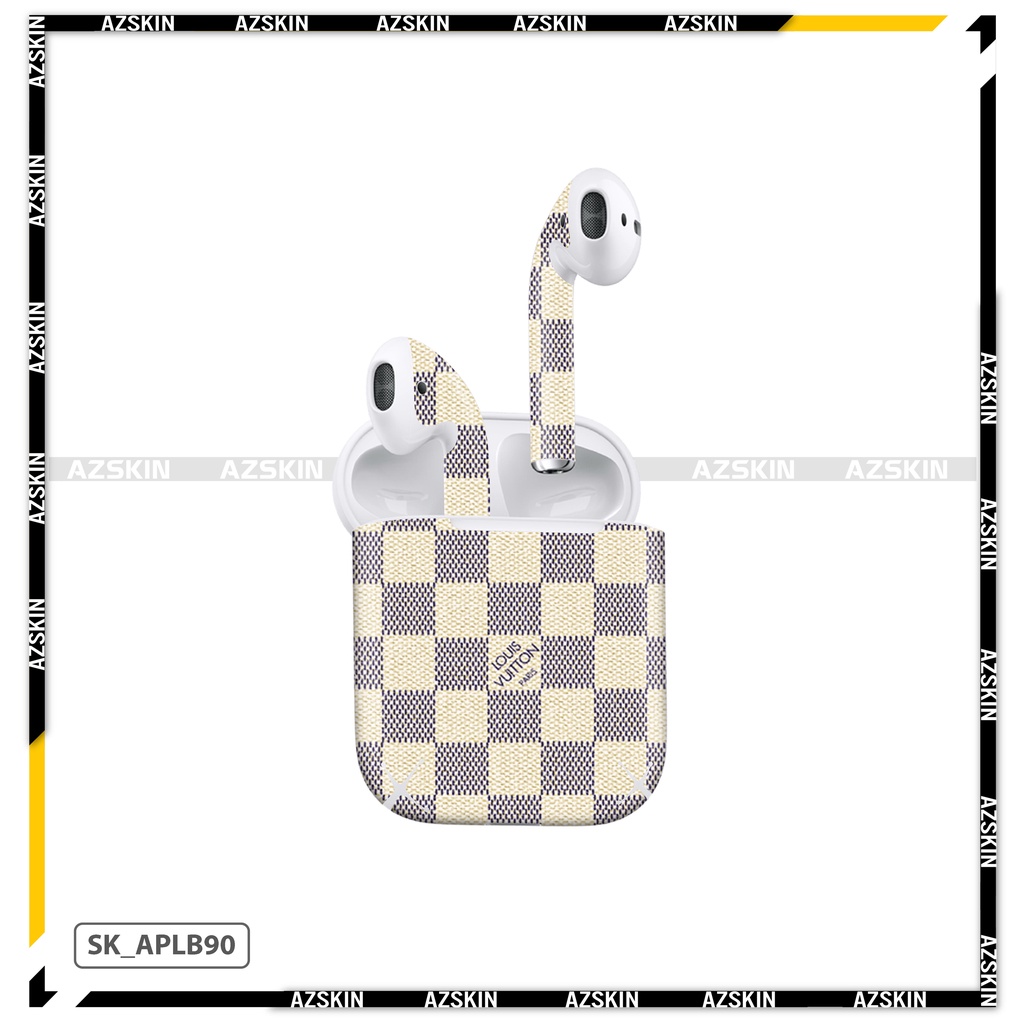 Miếng Dán Skin Luois Vuitton Airpods 1/2/3/Pro |SK_APLB90| Chất Liệu Nhập Khẩu, Chống Nước, Bền Màu, Khuôn Cắt Sẵn